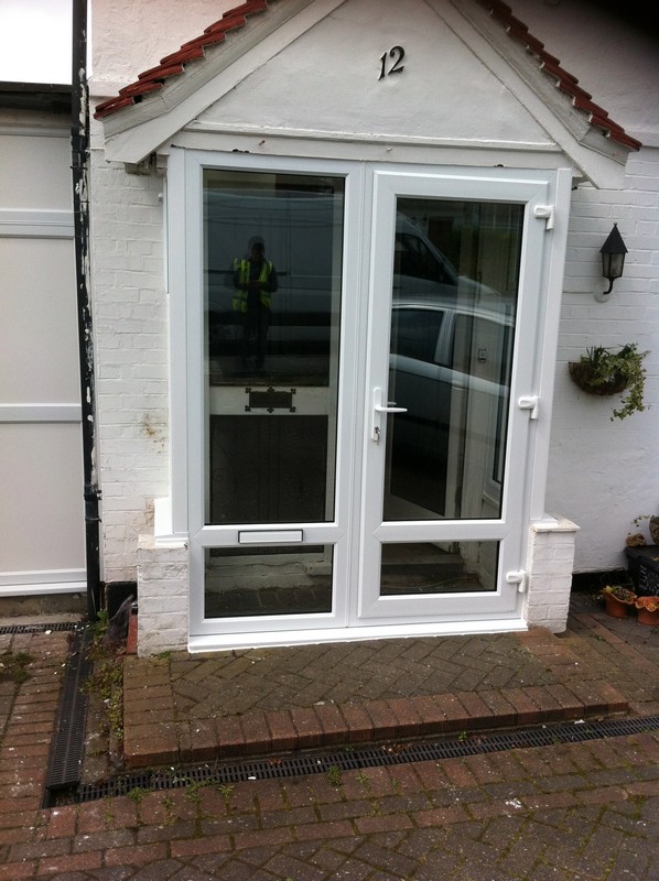 uPVC French doors fitted as front entrance in Barnet